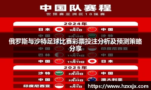 金年会俄罗斯与沙特足球比赛彩票投注分析及预测策略分享